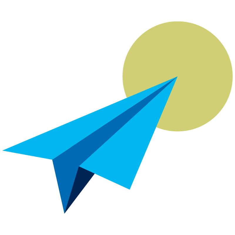 Illustration of a paper plane